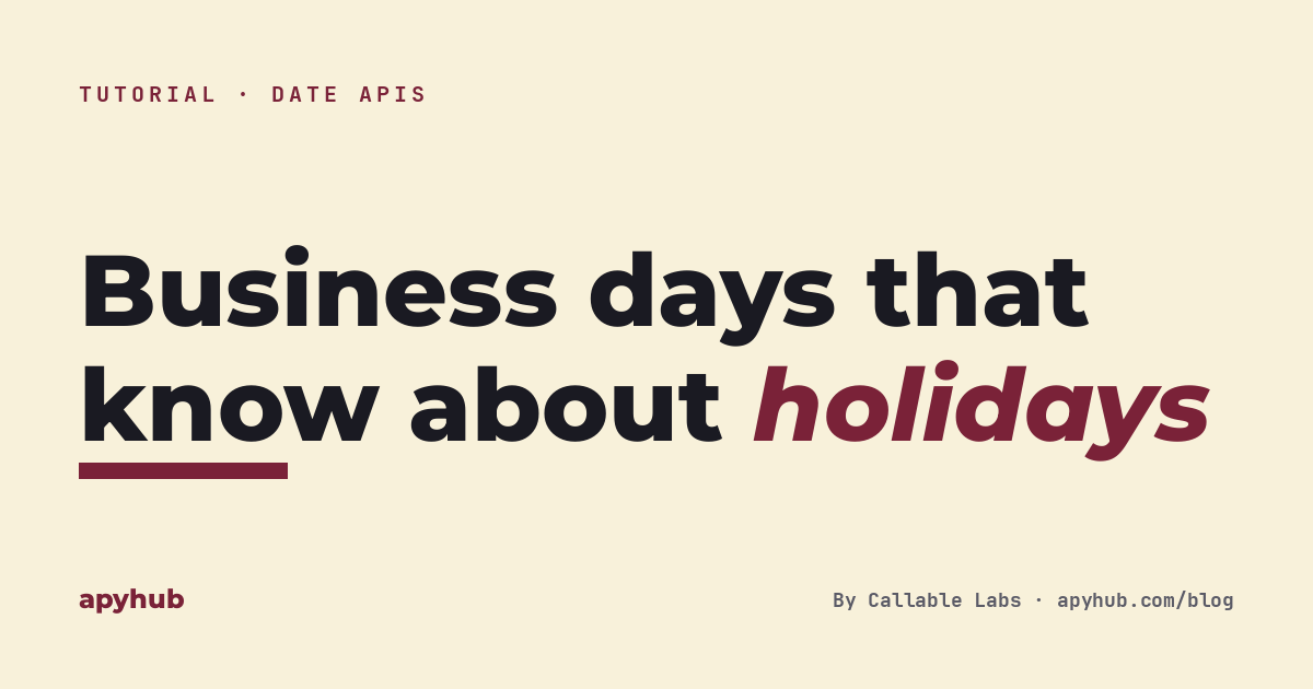 Cover illustration for Business Day Calculator in Python: Add Working Days with Holidays and Closures